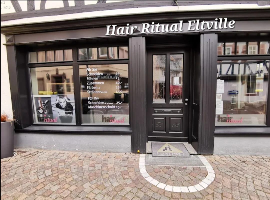 Hair Ritual Salon Außenansicht in Eltville am Rhein
